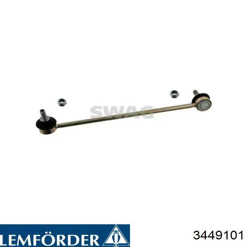 Стойка стабилизатора, переднего, левая Lemforder 3449101