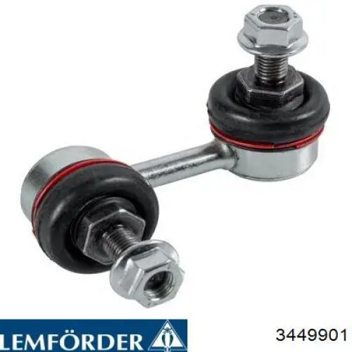 Стойка стабилизатора, переднего, правая Lemforder 3449901