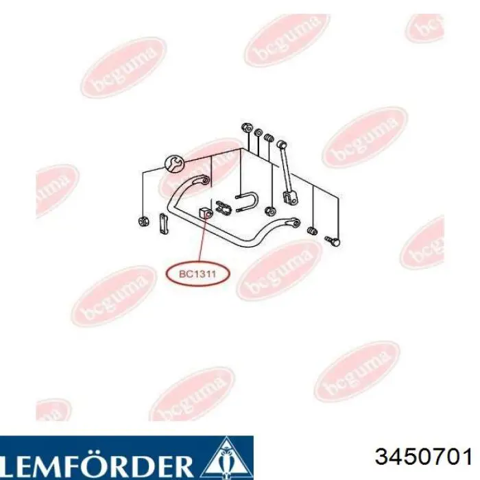 Верхняя шаровая опора 3450701 Lemforder