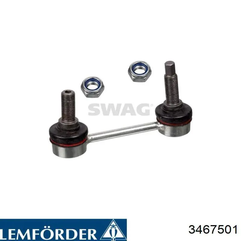 Тяга стабилизатора левая Lemforder 3467501