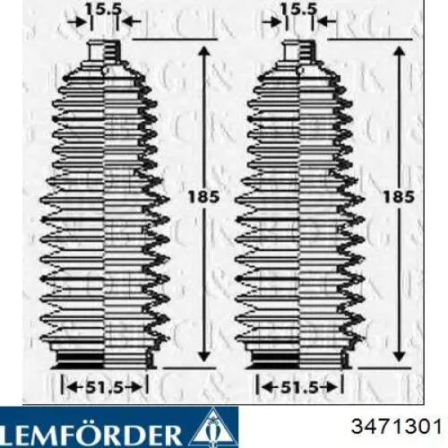 Пыльник тяги Lemforder 3471301 цена, от 7.47 USD