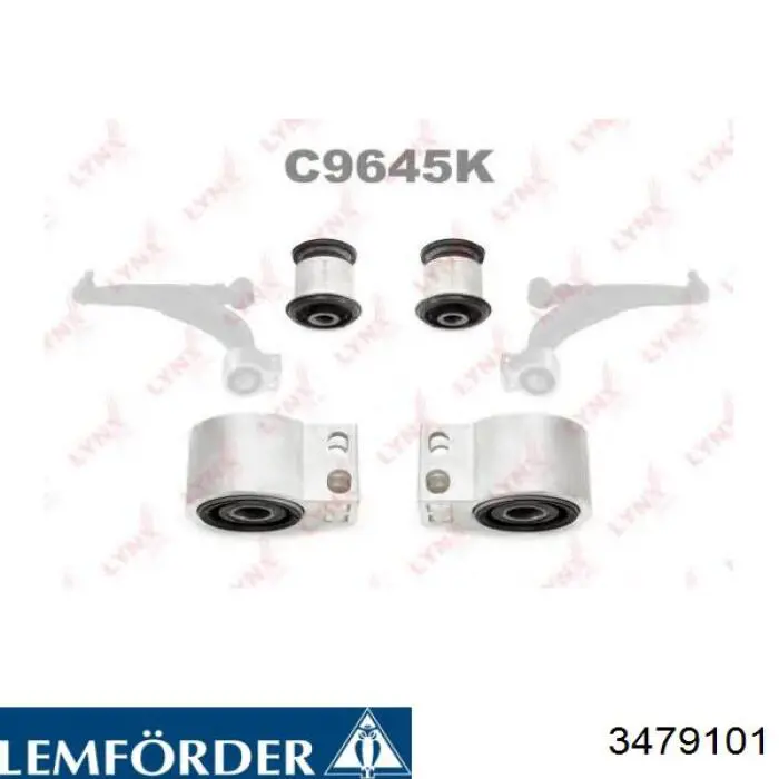 Сайлентблок передней подвески Lemforder 3479101 цена, от 10.24 USD