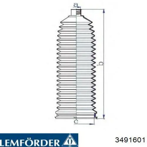 Пыльник рулевого механизма/рейки, левый Lemforder 3491601 цена, от 7.86 USD