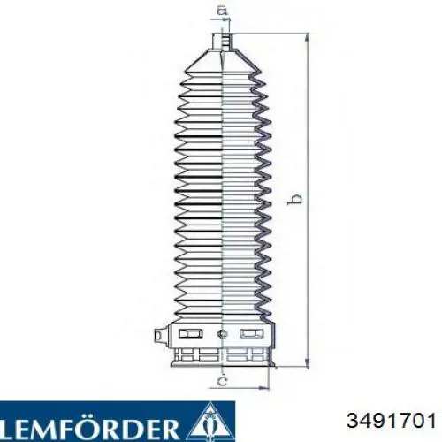 Купить 3491701 Lemforder Чехол рулевого механизма