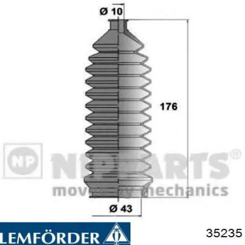 35235 Lemforder Пыльник рулевой тяги