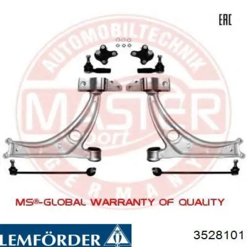 Наконечник рулевой тяги Lemforder 3528101