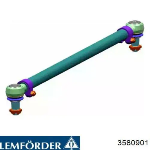 3580901 Lemforder barra transversal de suspensão dianteira