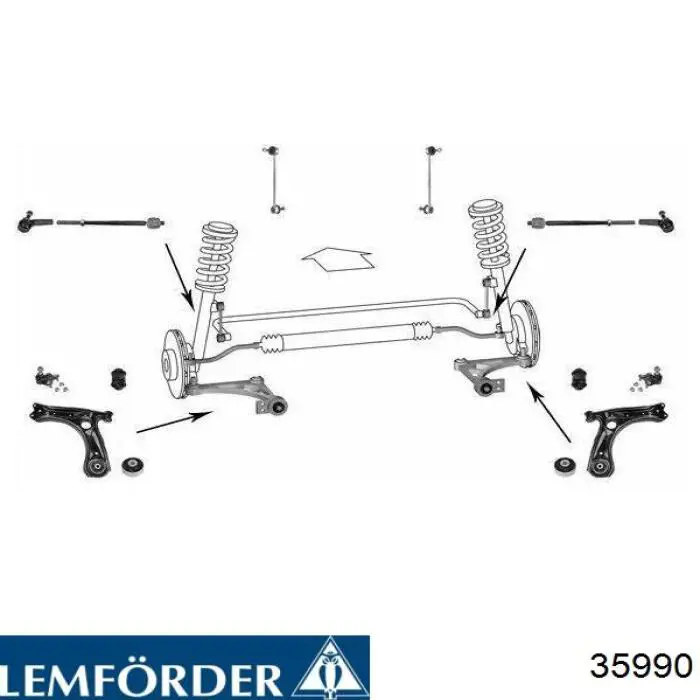 Рулевая тяга 35990 Lemforder