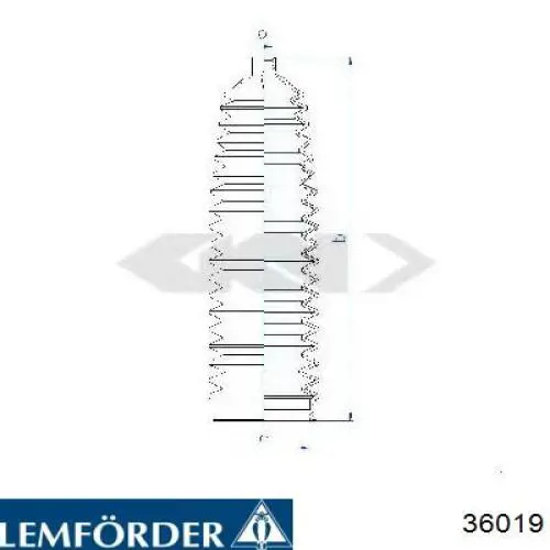 Купить 36019 Lemforder Чехол рулевого механизма