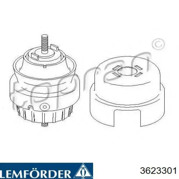 Гидроопора двигателя левая Lemforder 3623301 цена, от 61.47 USD