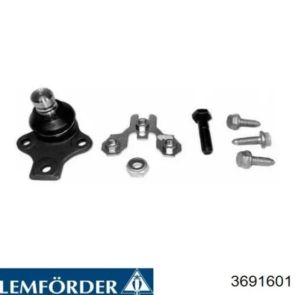 Шаровая опора, нижняя Lemforder 3691601 цена, от 31.26 USD