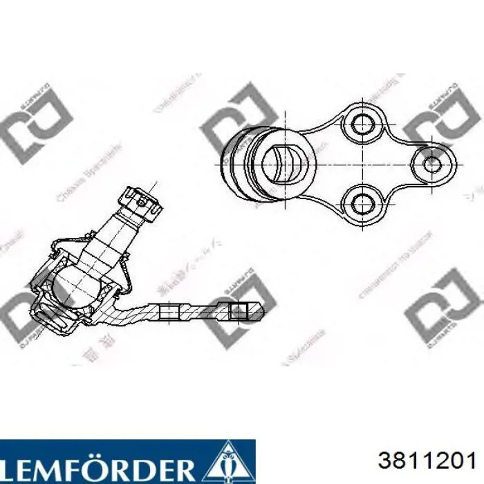 Купить 3811201 Lemforder Шаровая опора, нижняя, левая