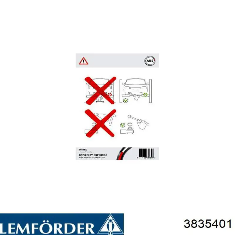 Сайлентблок заднего верхнего рычага Lemforder 3835401 цена, от 19.43 USD