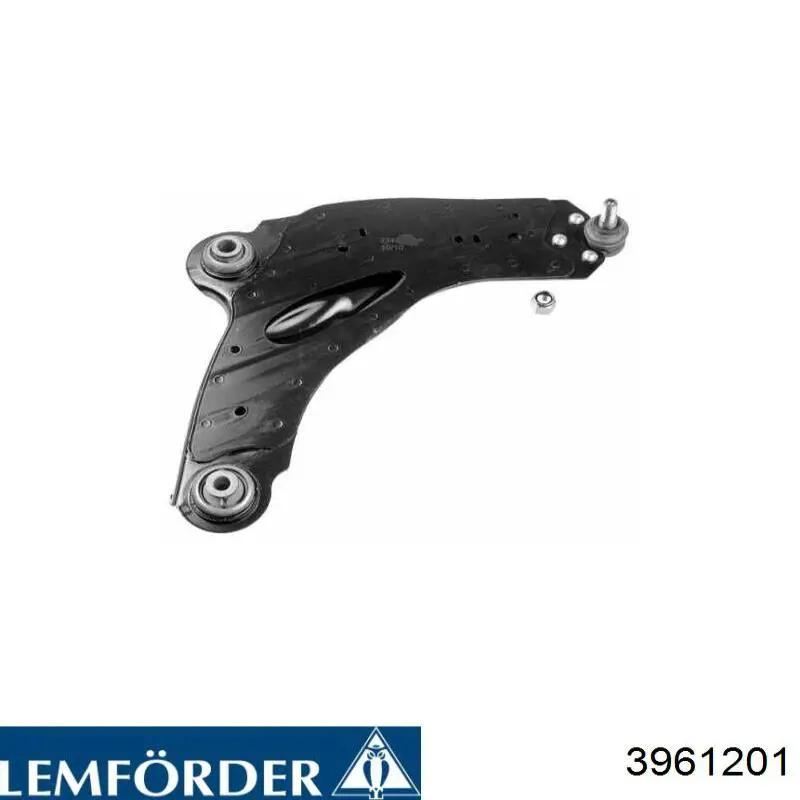 3961201 Lemforder braço oscilante superior esquerdo de suspensão traseira