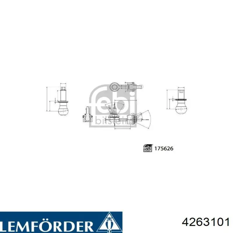 Стойка переднего стабилизатора 4263101 Lemforder