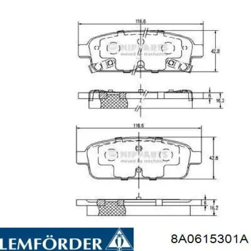 Купить 8A0615301A Lemforder Ротор тормозной