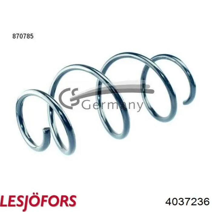 Пружина амортизатора передняя Lesjofors 4037236 цена, от 34.33 USD