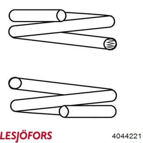 Пружина амортизатора передняя Lesjofors 4044221 цена, от 41.16 USD