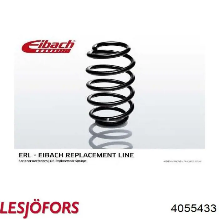 Пружина амортизатора передняя Lesjofors 4055433 цена, от 18.38 USD