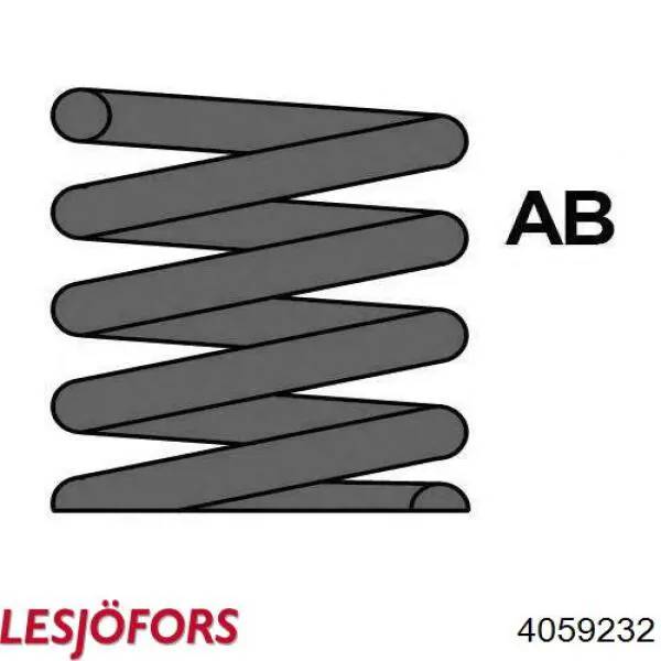 Пружина амортизатора передняя Lesjofors 4059232 цена, от 32.58 USD