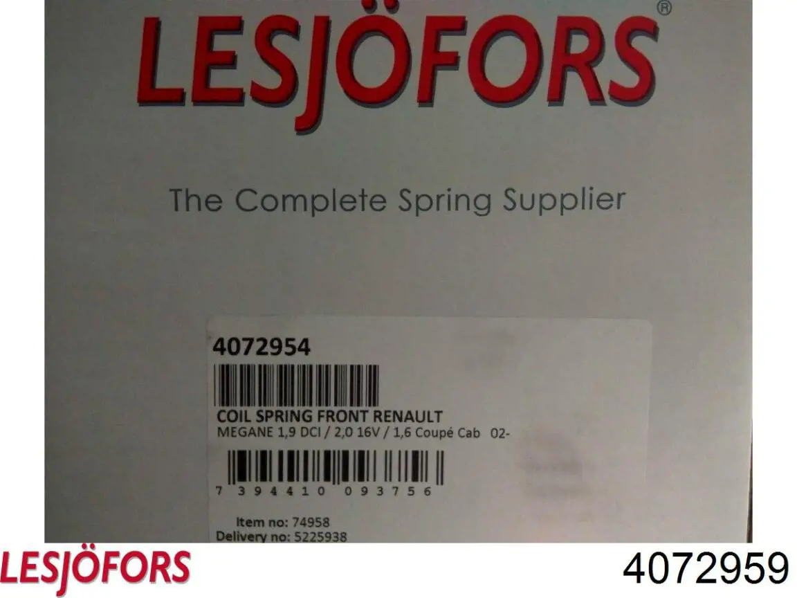 Купить 4072959 Lesjofors Винтовая пружина подвеска