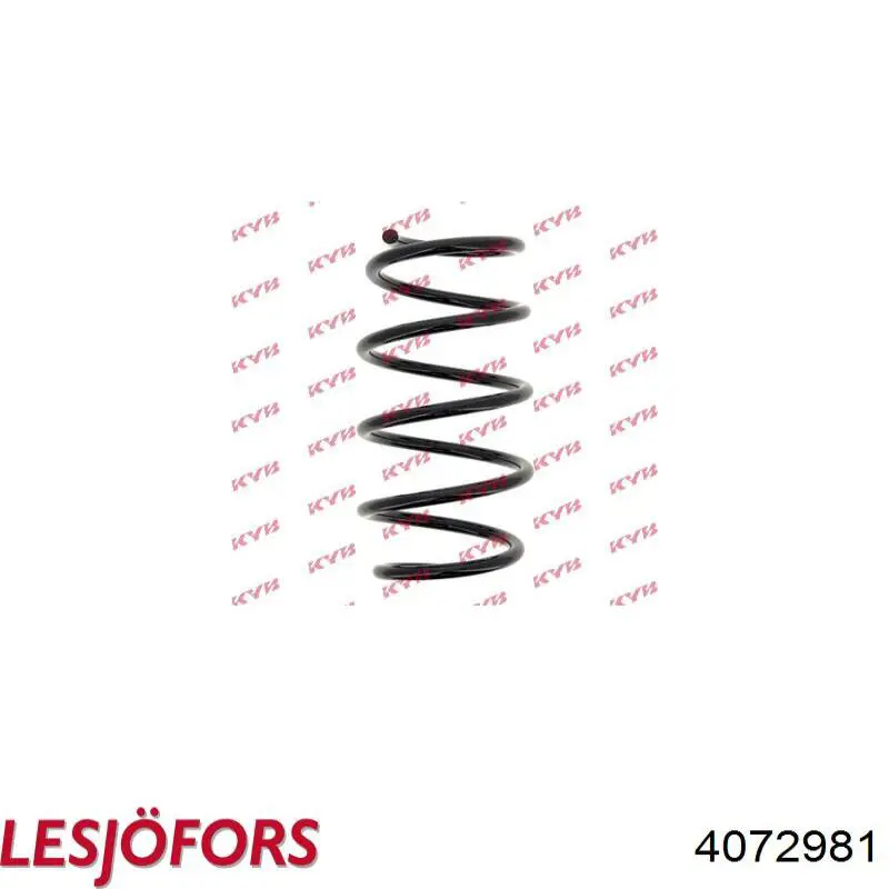 4072981 Lesjofors Пружина передней подвески