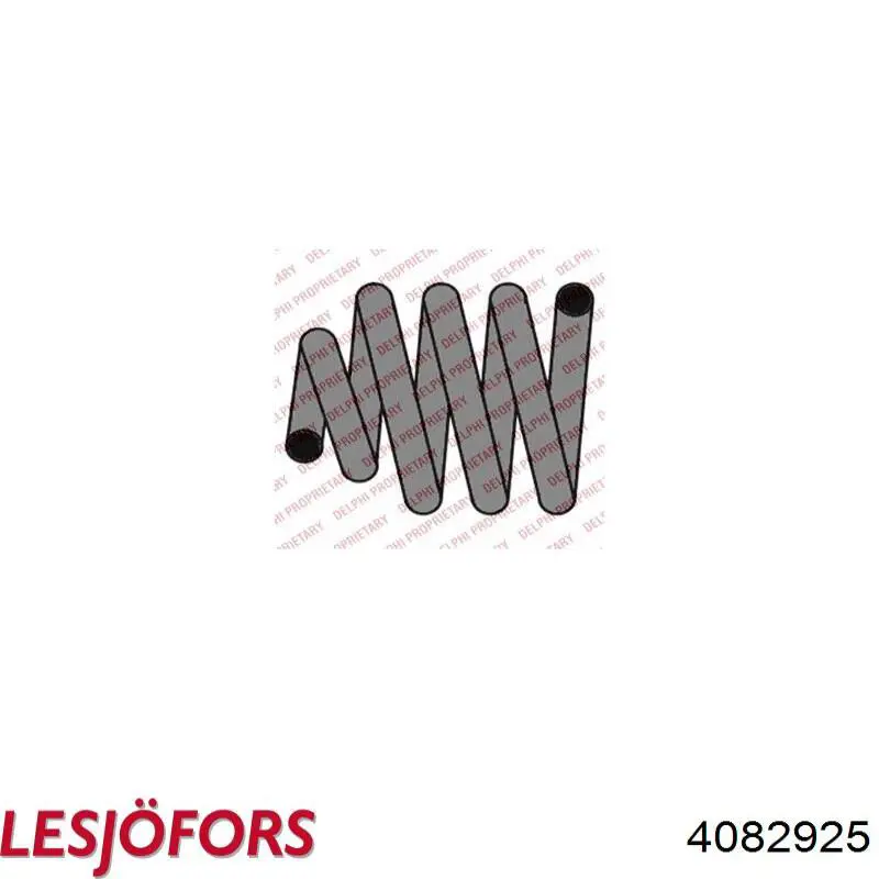 4082925 Lesjofors Пружина передней подвески