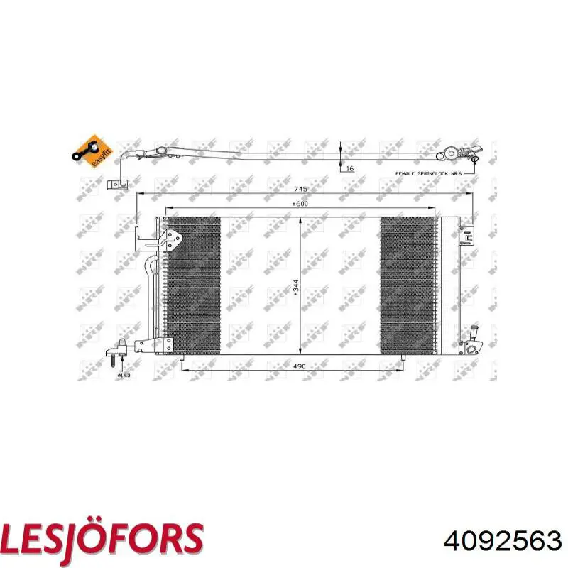 Пружина амортизатора передняя Lesjofors 4092563 цена, от 29.22 USD