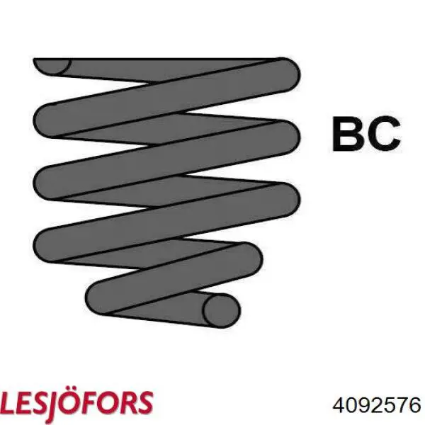 Пружина амортизатора передняя Lesjofors 4092576 цена, от 42.82 USD
