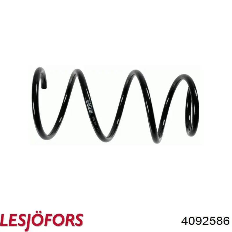 4092586 Lesjofors Пружина передней подвески