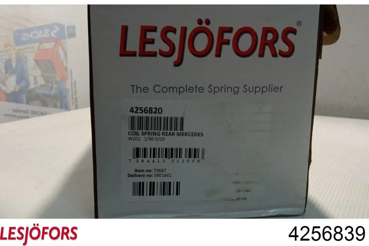 Задняя пружина 4256839 Lesjofors