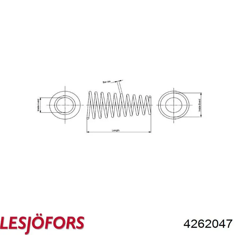 Купить 4262047 Lesjofors Пружина подвески