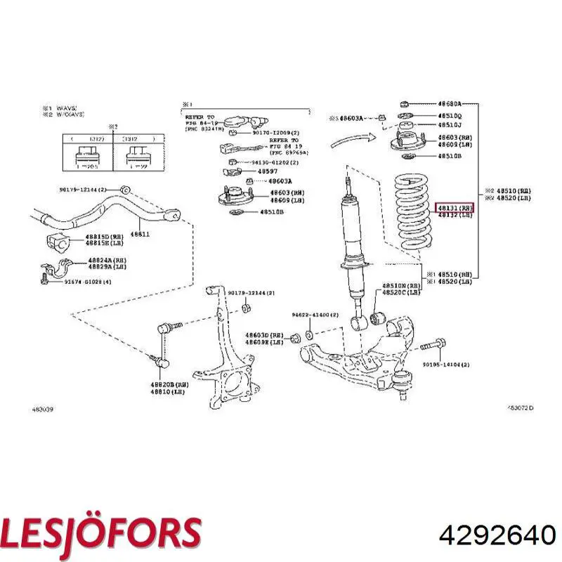 Пружина амортизатора Lesjofors 4292640 цена, от 117.46 USD