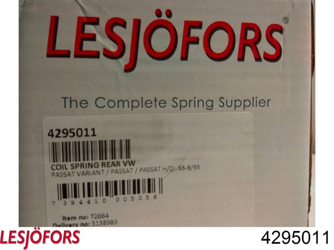 Купить 4295011 Lesjofors Пружина подвески