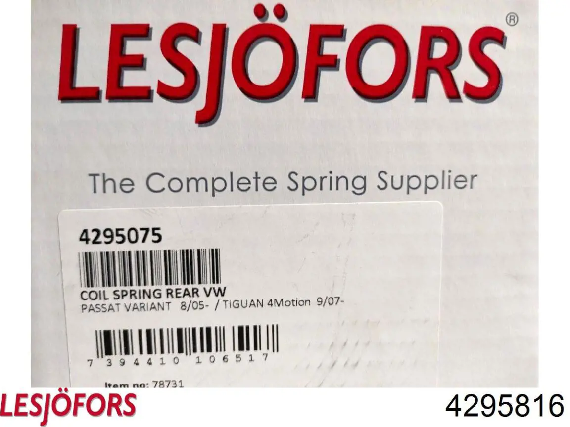 Купить 4295816 Lesjofors Пружина подвески
