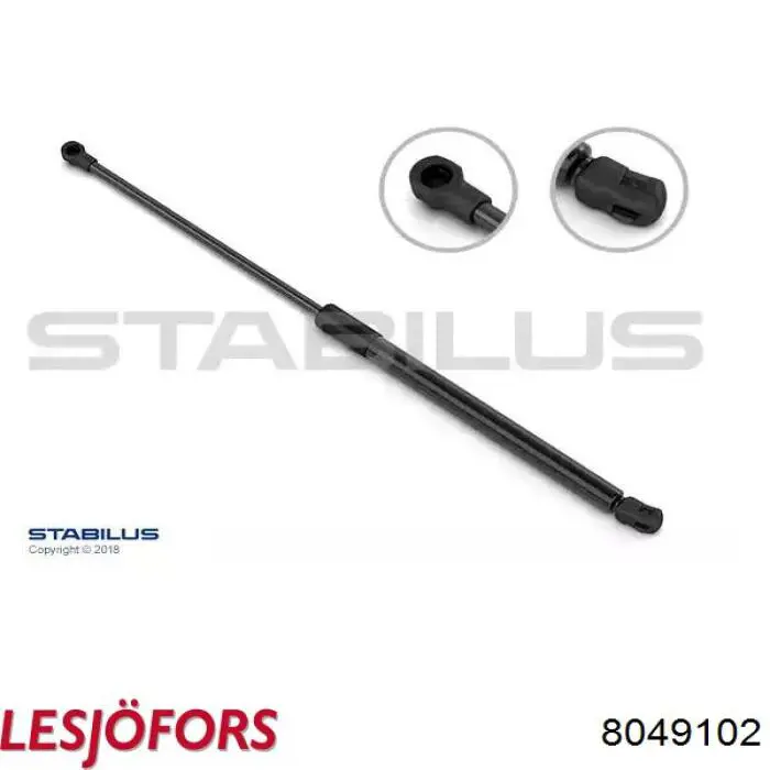 Амортизатор капота газовый Lesjofors 8049102 цена, от 16.49 USD