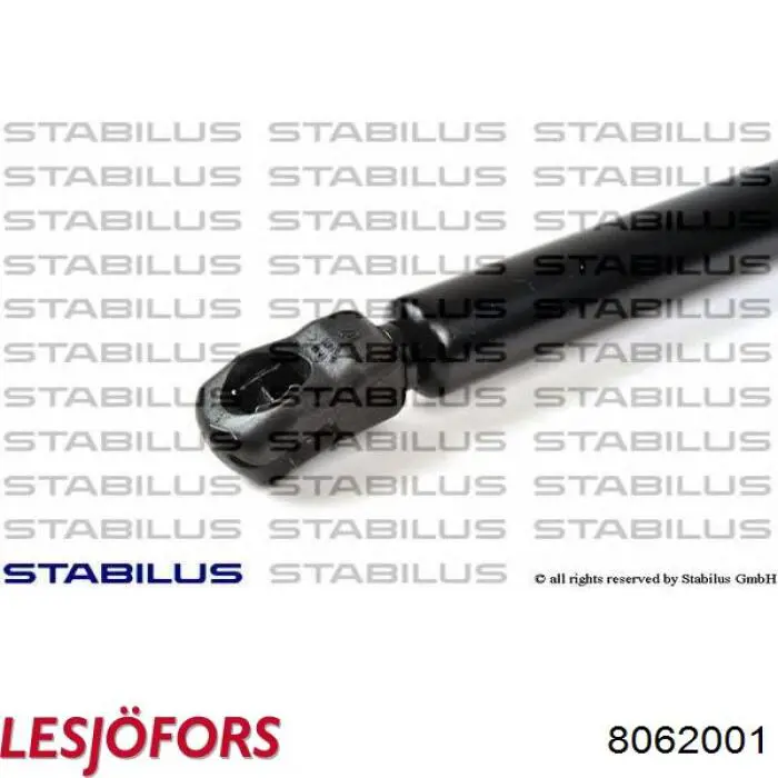 Купить 8062001 Lesjofors Амортизатор под капот