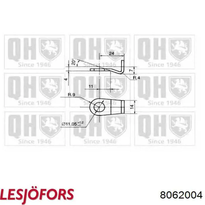 Амортизатор капота газовый Lesjofors 8062004 цена, от 16.10 USD