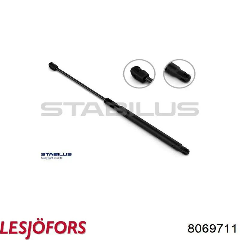 Амортизатор капота правый Lesjofors 8069711 цена, от 17.85 USD