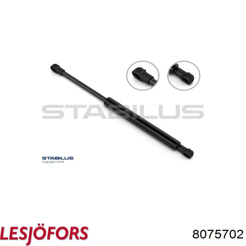 Амортизатор капота газовый Lesjofors 8075702 цена, от 13.22 USD