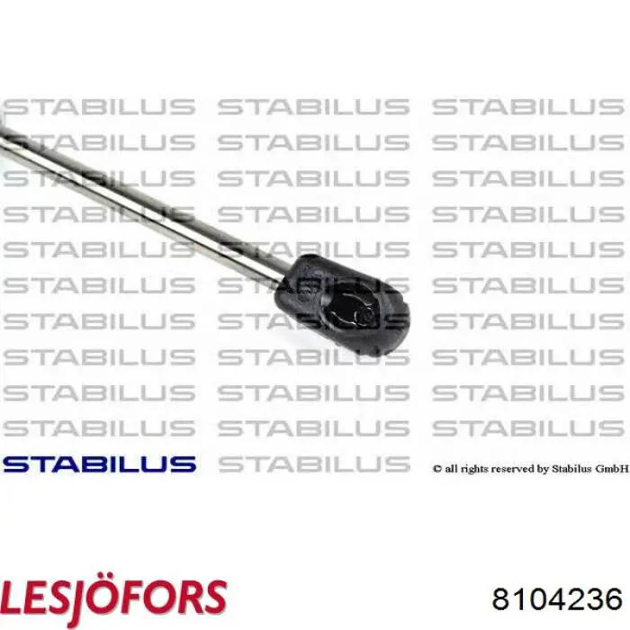 GS191015 Signeda Амортизатор крышки багажника