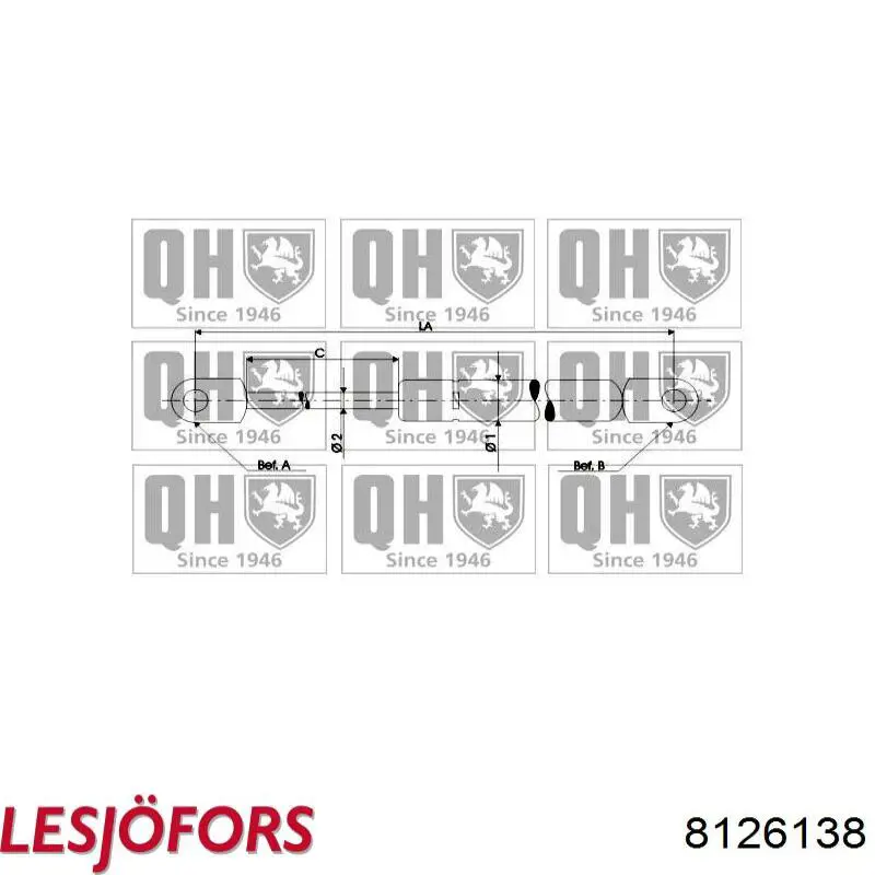 Амортизатор задней двери Lesjofors 8126138 цена, от 18.03 USD