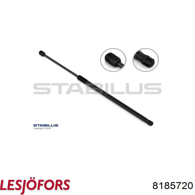 8185720 Lesjofors Амортизатор крышки багажника