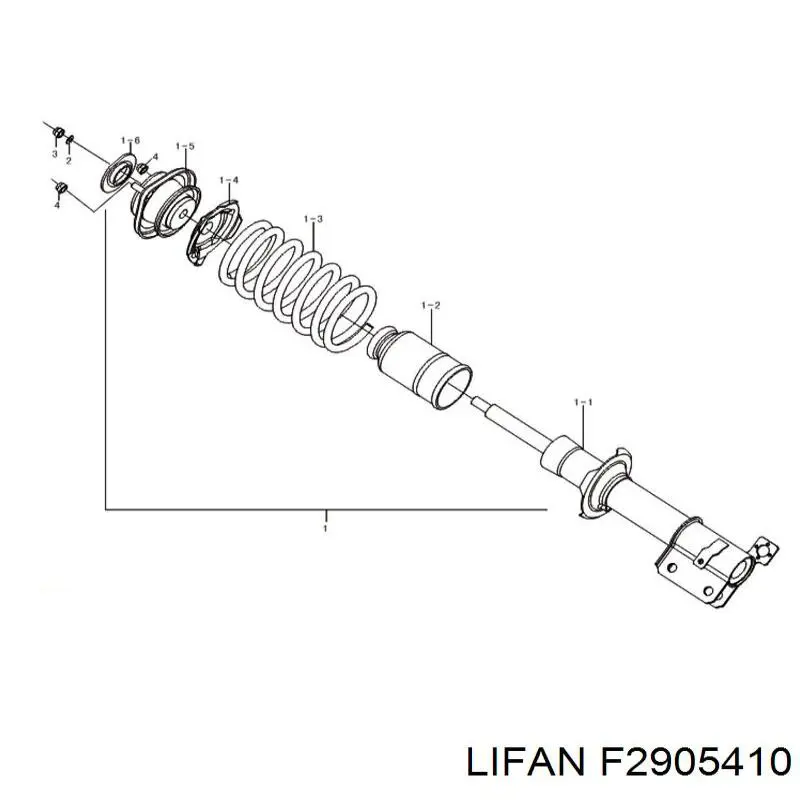 F2905410 Lifan опора амортизатора переднего