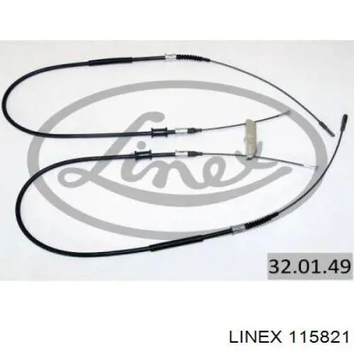 Трос управления отопителем (печкой), силой потока воздуха Linex 115821 цена, от 4.88 USD