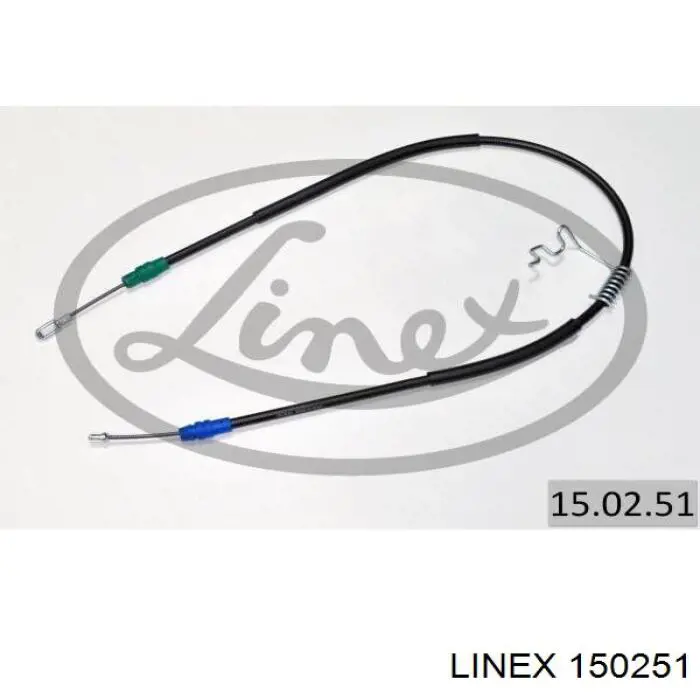 15.02.51 Linex cabo do freio de estacionamento traseiro direito