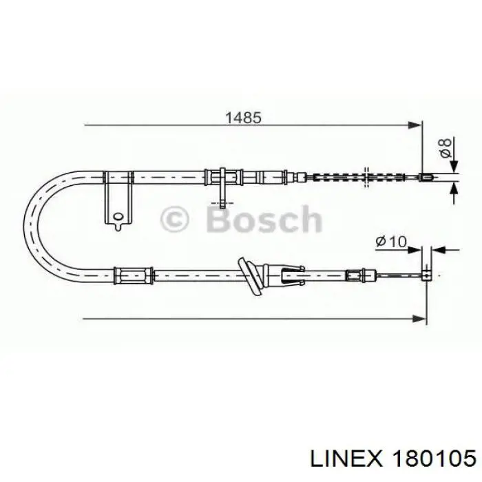 Трос ручника 180105 Linex