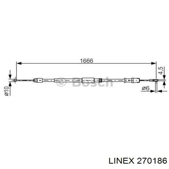 Купить 270186 Linex Тормоз стояночный