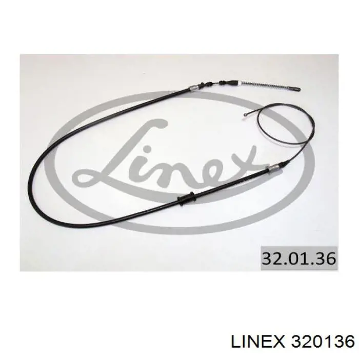 Задний правый трос ручника 320136 Linex