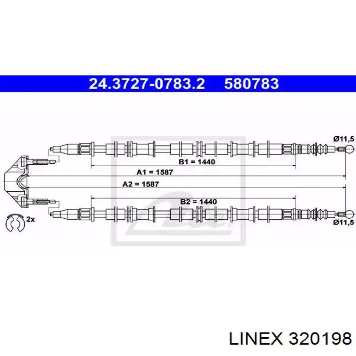 Купить 320198 Linex Тормоз стояночный